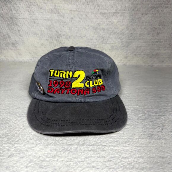 Daytona 500 2 Turn Club 1998 Vintage‎ Hat With Pin Nascar - Picture 1 of 9